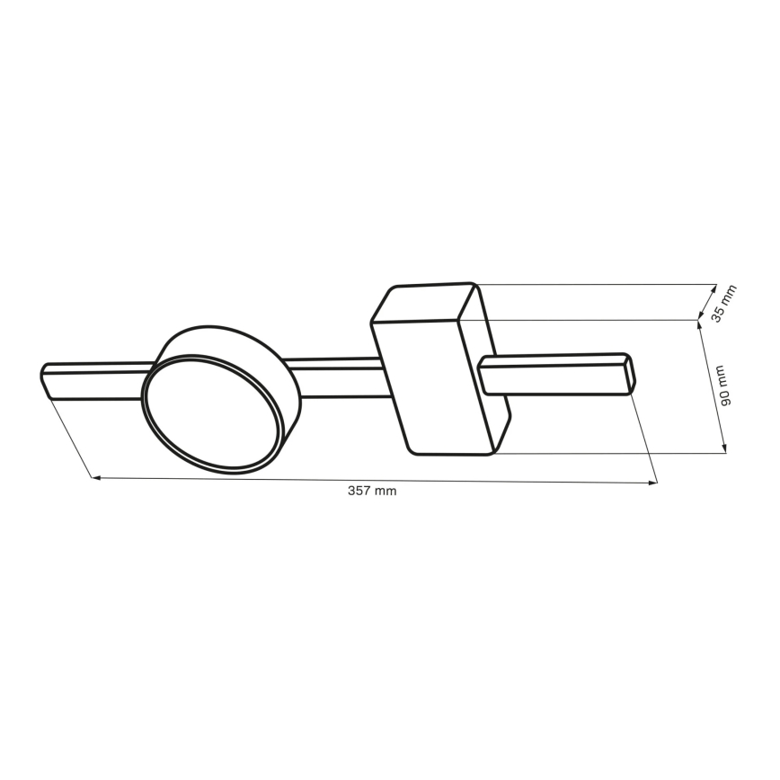 Iluminação de teto LED JOY 1xGX53/6W/230V preto
