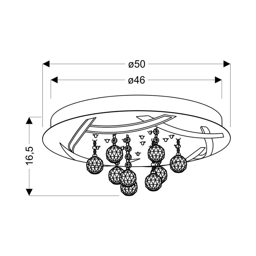 Iluminação de teto LED KORFU LED/30W/230V