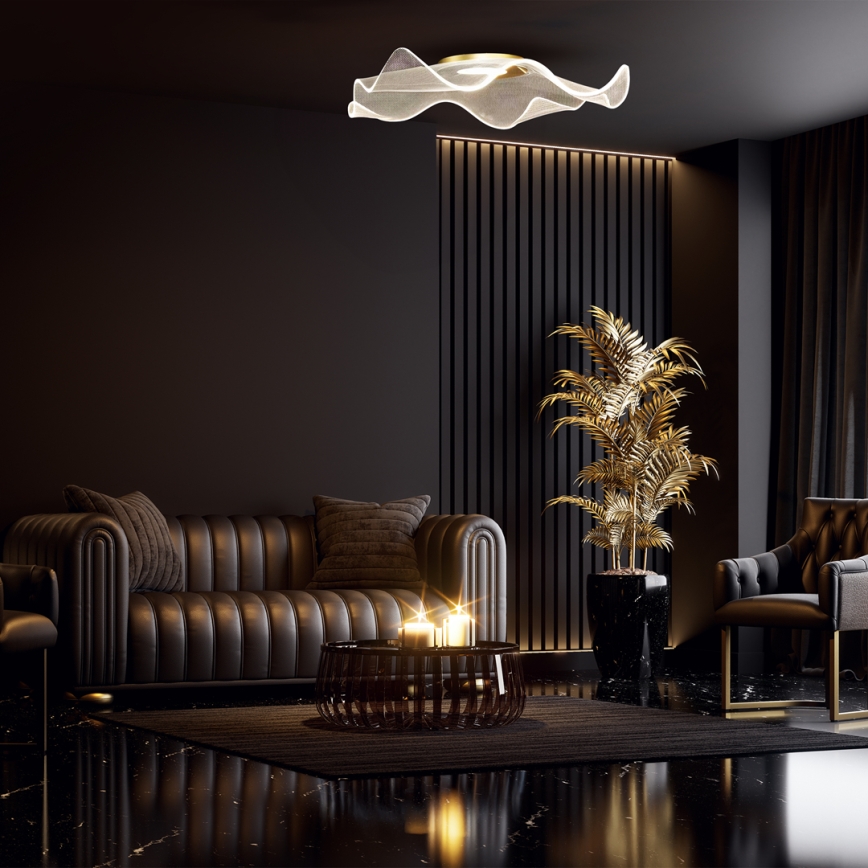 Iluminação de teto LED LARGO LED/16W/230V dourado