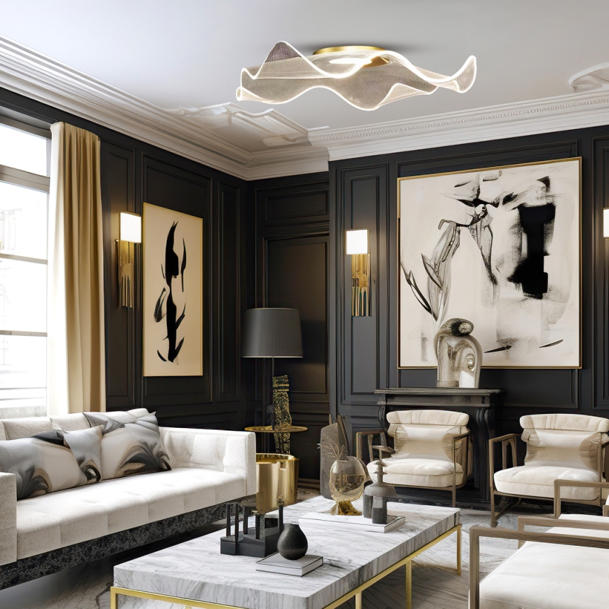 Iluminação de teto LED LARGO LED/16W/230V dourado