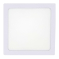 Iluminação de teto LED LED/12W/230V 2700K 16,3x16,3 cm branco