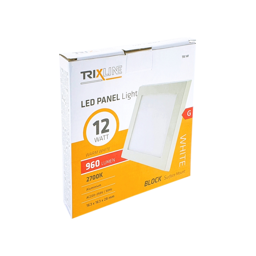 Iluminação de teto LED LED/12W/230V 2700K 16,3x16,3 cm branco