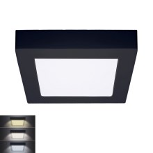 Iluminação de teto LED LED/12W/230V 3000/4000/6000K preto angular