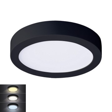 Iluminação de teto LED LED/12W/230V 3000/4000/6000K preto redondo
