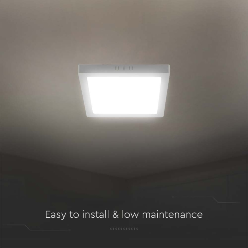 Iluminação de teto LED LED/12W/230V 4000K 16,7x16,7 cm branco
