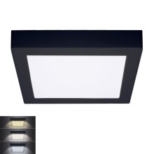 Iluminação de teto LED LED/18W/230V 3000/4000/6000K preto angular