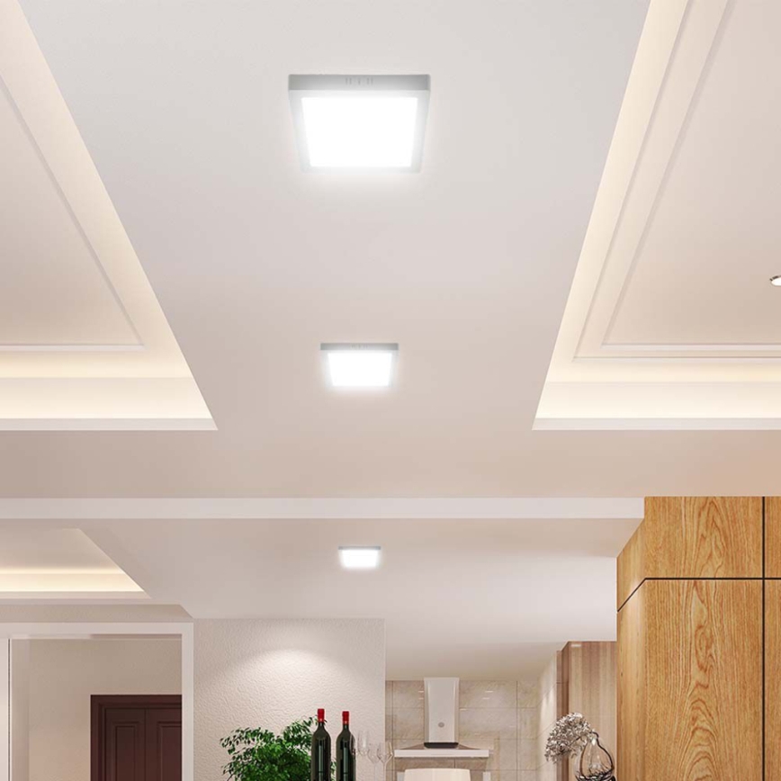 Iluminação de teto LED LED/18W/230V 3000K 21,4x21,4 cm branco