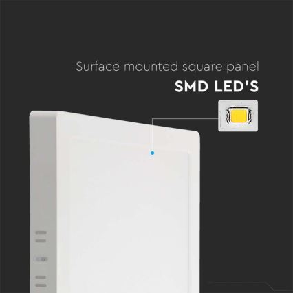 Iluminação de teto LED LED/18W/230V 3000K 21,4x21,4 cm branco