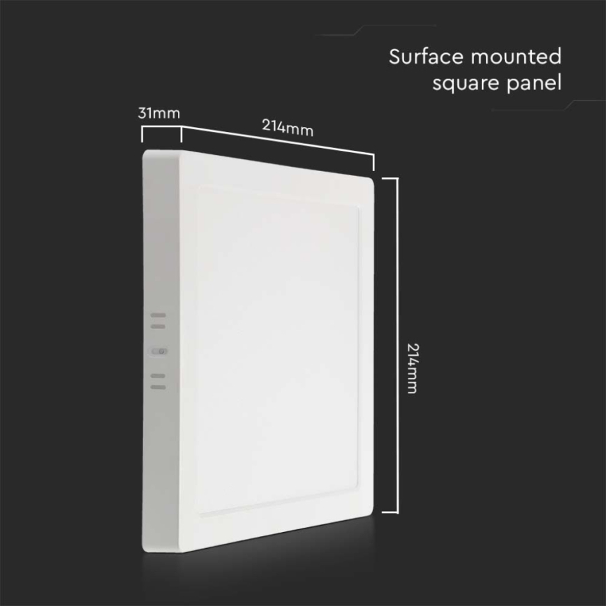 Iluminação de teto LED LED/18W/230V 3000K 21,4x21,4 cm branco