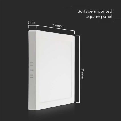 Iluminação de teto LED LED/18W/230V 4000K 21,4x,21,4 cm branco