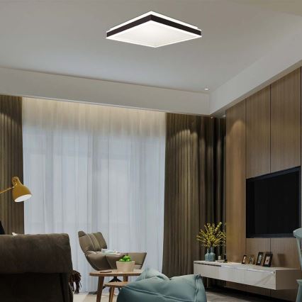 Iluminação de teto LED LED/18W/230V 4000K 35x35 cm preto