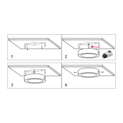 Iluminação de teto LED LED/18W/230V 4200K diâmetro 21 cm branco