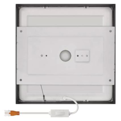 Iluminação de teto LED NEXXO LED/21W/230V 3000/3500/4000K 22,5x22,5 cm preto