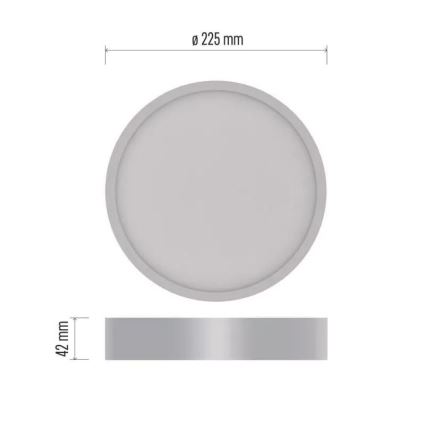 Iluminação de teto LED NEXXO LED/21W/230V 3000/3500/4000K d. 22,5 cm branco