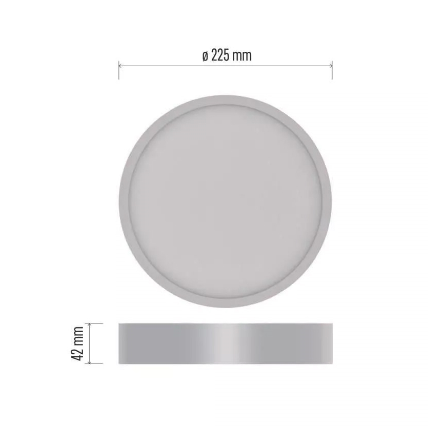 Iluminação de teto LED NEXXO LED/21W/230V 3000/3500/4000K d. 22,5 cm branco