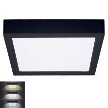 Iluminação de teto LED LED/24W/230V 3000/4000/6000K preto angular