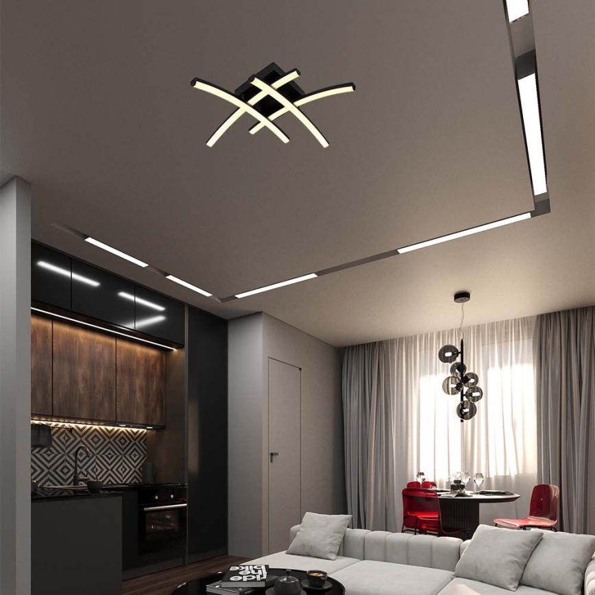 Iluminação de teto LED LED/24W/230V 3000K preto