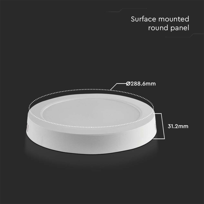 Iluminação de teto LED LED/24W/230V 6500K diâmetro 28,8 cm