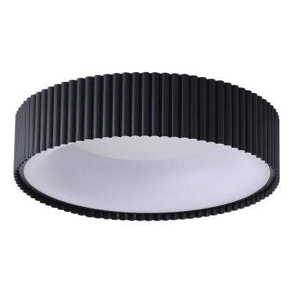 Iluminação de teto LED LED/30W/230V 3000K preto diâmetro 46 cm