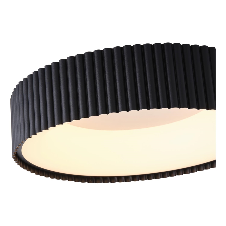 Iluminação de teto LED LED/30W/230V 3000K preto diâmetro 46 cm