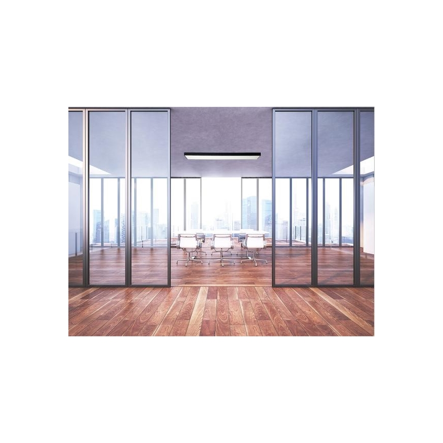 Iluminação de teto LED LED/32W/230V 4000K 120x13 cm preto