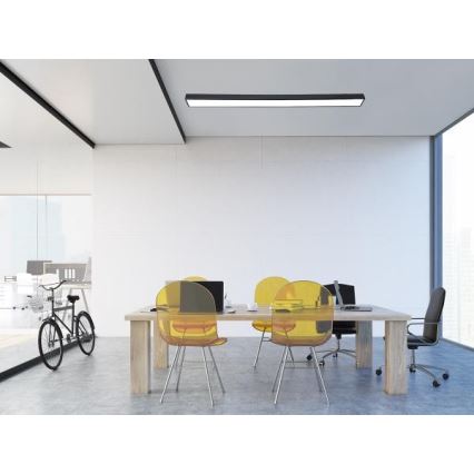 Iluminação de teto LED LED/32W/230V 4000K 120x7 cm preto