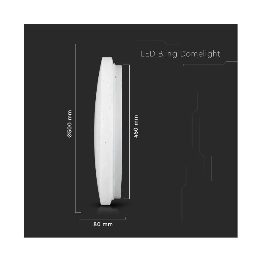 Iluminação de teto LED LED/36W/230V d. 50 cm 3000/4000/6400K