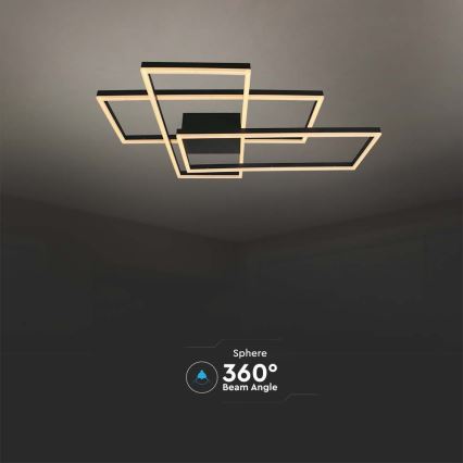 Iluminação de teto LED LED/47W/230V 3000K preto