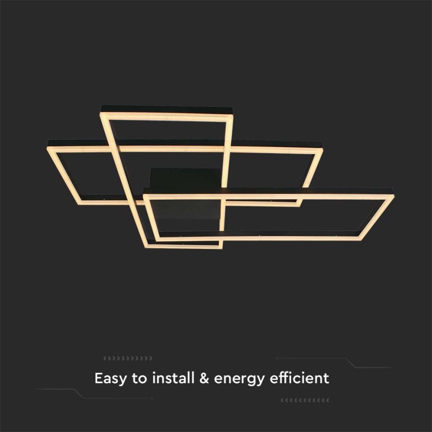 Iluminação de teto LED LED/47W/230V 3000K preto