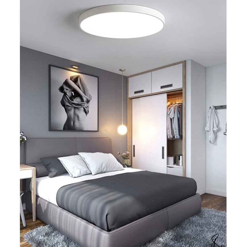 Iluminação de teto LED LED/50W/230V 4000K diâmetro 50 cm branco