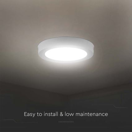 Iluminação de teto LED LED/6W/230V 3000K diâmetro 12 cm branco