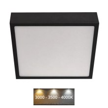 Iluminação de teto LED NEXXO LED/21W/230V 3000/3500/4000K 22,5x22,5 cm preto