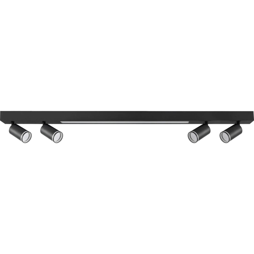 Iluminação de teto LED PARIS LED/24W/230V + 4xGU10/10W preto