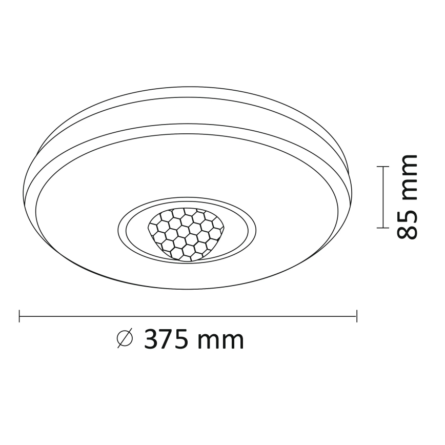 Iluminação de teto LED RGB com regulação MAGIC DISCO LED/18W/230V + controlo remoto