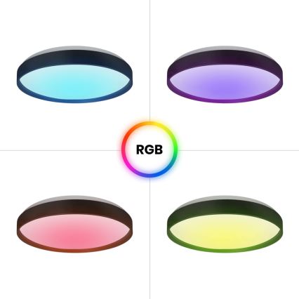 Iluminação de teto LED RGB com regulação RINGO LED/36W/230V + controlo remoto