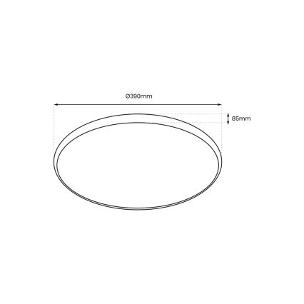 Iluminação de teto LED RGB com regulação RINGO LED/36W/230V + controlo remoto