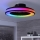 Iluminação de teto LED RGBW com regulação e ventoinha PLAVE LED/48W/230V 3000/4000/6500K + comando