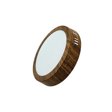 Iluminação de teto LED RING LED/12W/230V 4200K diâmetro 16 cm castanho