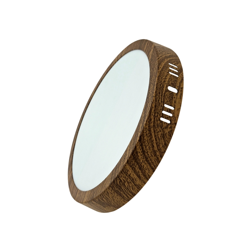 Iluminação de teto LED RING LED/18W/230V 4200K diâmetro 21 cm castanho