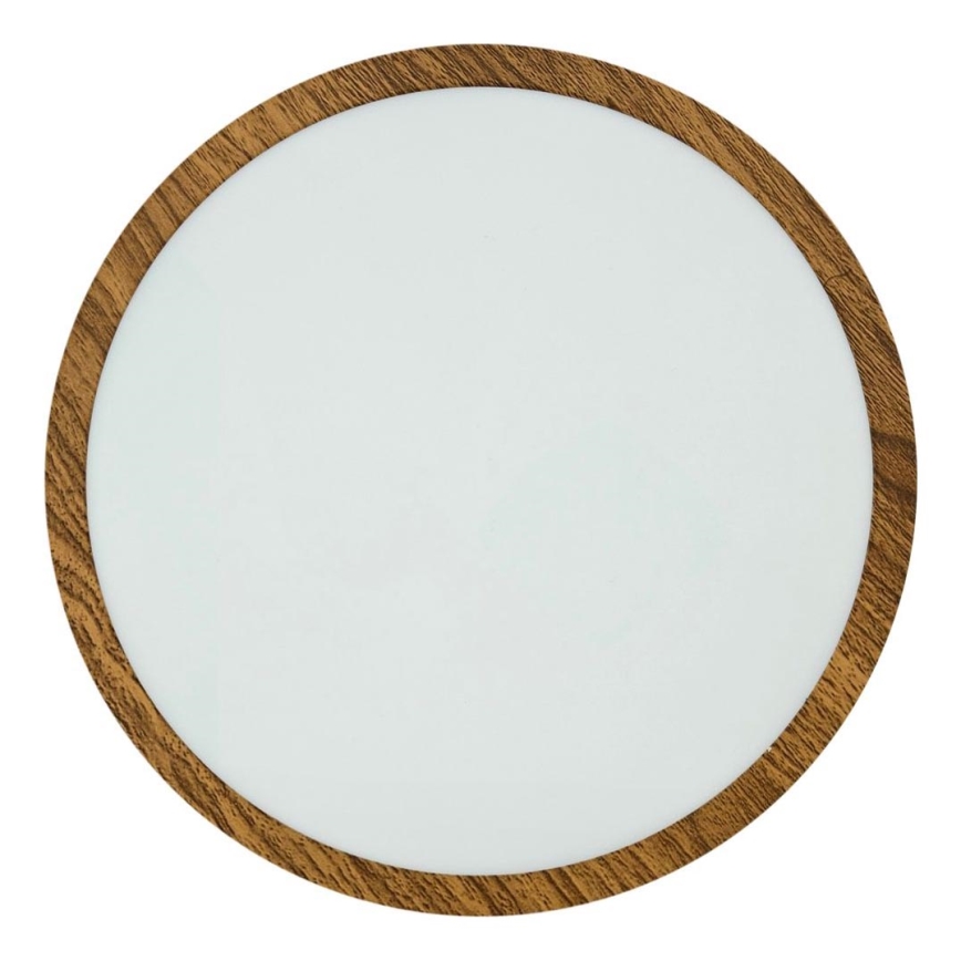 Iluminação de teto LED RING LED/24W/230V 4200K diâmetro 28,5 cm castanho