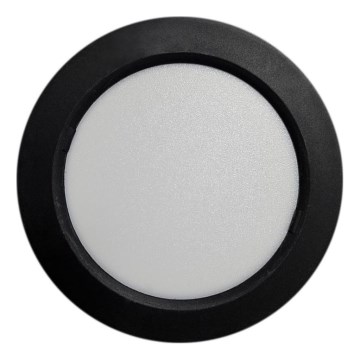 Iluminação de teto LED ROUND LED/6W/230V 4000K diâmetro 12,1 cm preto