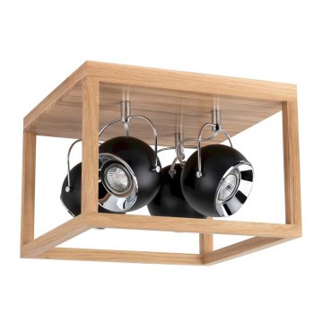 Iluminação de teto LED ROY 4xGU10/5W/230V carvalho mate