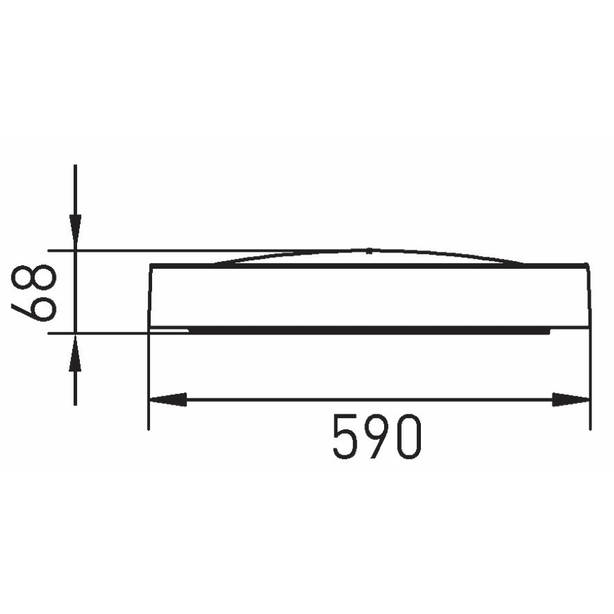 Iluminação de teto LED SAMER LED/40W/230V 4000K