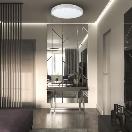 Iluminação de teto LED SHINY LED/34W/230V transparente