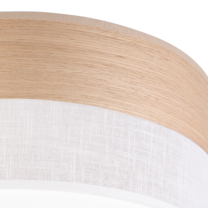 Iluminação de teto LED SIRJA WOOD LED/20W/230V diâmetro 35 cm branco/carvalho
