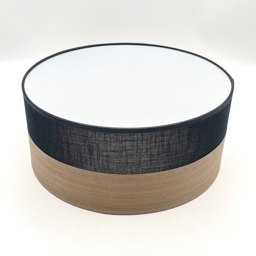 Iluminação de teto LED SIRJA WOOD LED/20W/230V diâmetro 35 cm preto/carvalho
