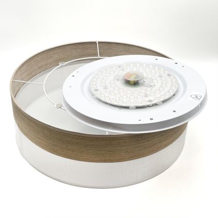 Iluminação de teto LED SIRJA WOOD LED/36W/230V diâmetro 45 cm branco/carvalho