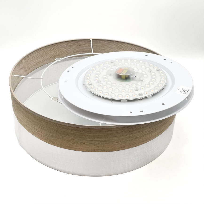 Iluminação de teto LED SIRJA WOOD LED/36W/230V diâmetro 45 cm branco/carvalho