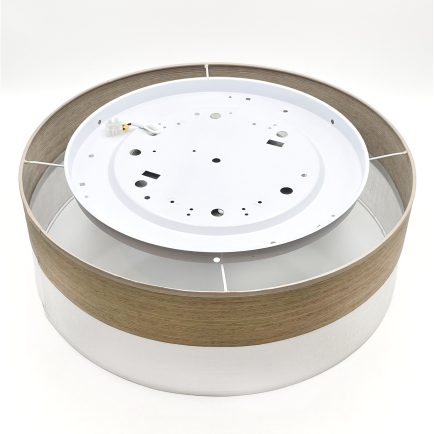 Iluminação de teto LED SIRJA WOOD LED/36W/230V diâmetro 45 cm branco/carvalho