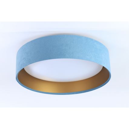 Iluminação de teto LED com regulação SMART GALAXY LED/24W/230V d. 45 cm 2700-6500K Wi-Fi Tuya azul/dourado + controlo remoto